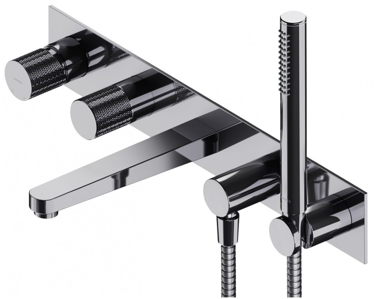 Omnires Contour bateria wannowa 5-otworowa podtynkowa chrom CT8037/1CR