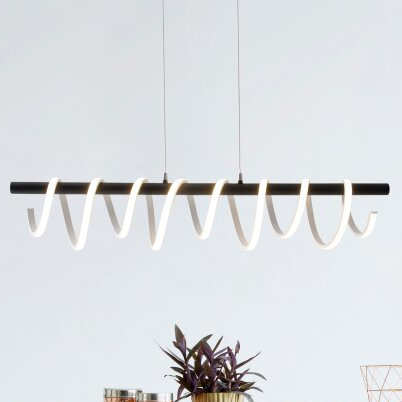 Nave Futurystyczna lampa wisząca Belleza spirala LED 35W 3000K czarna