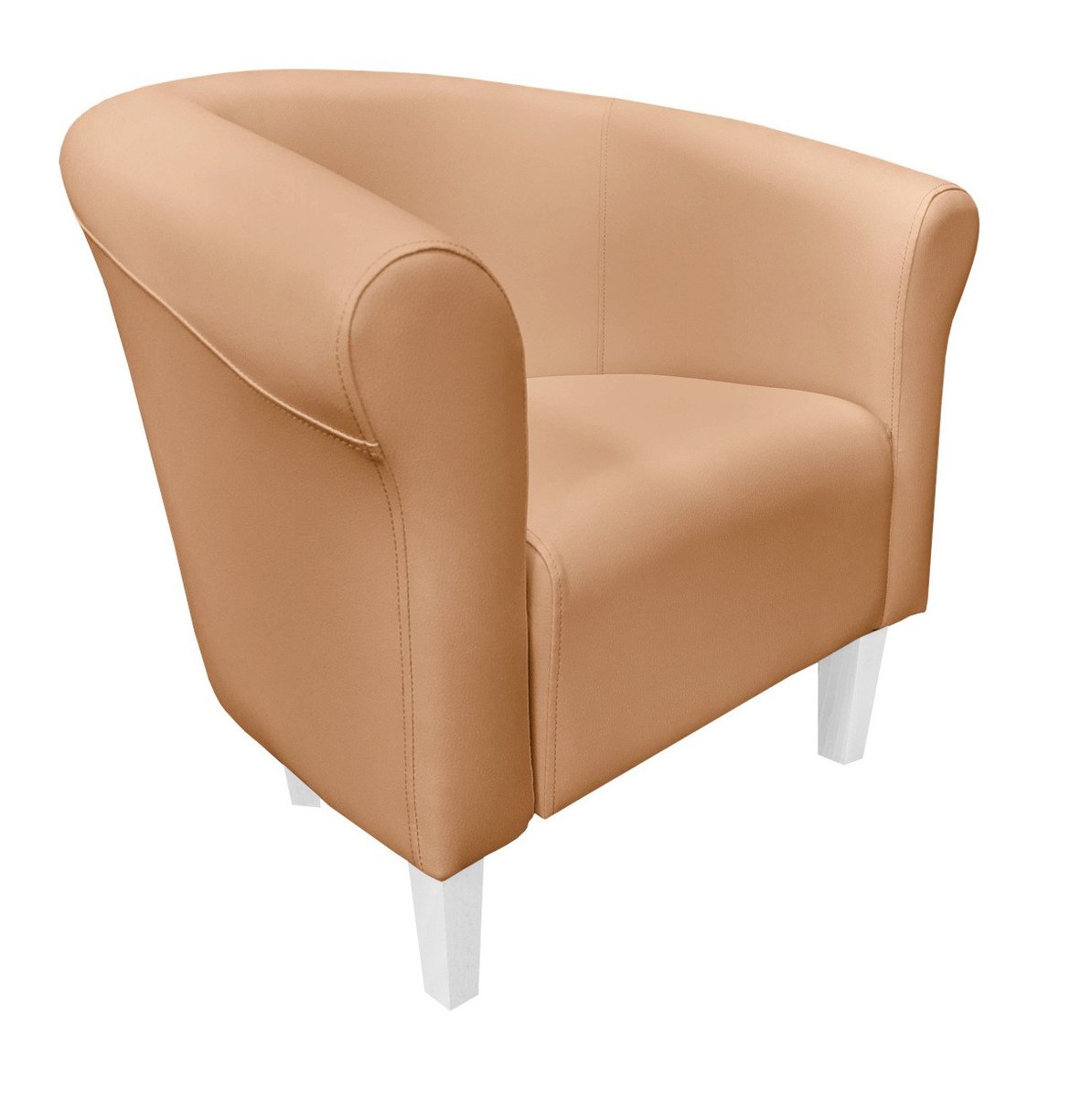 ATOS Fotel Milo D14 olcha nogi 15 białe