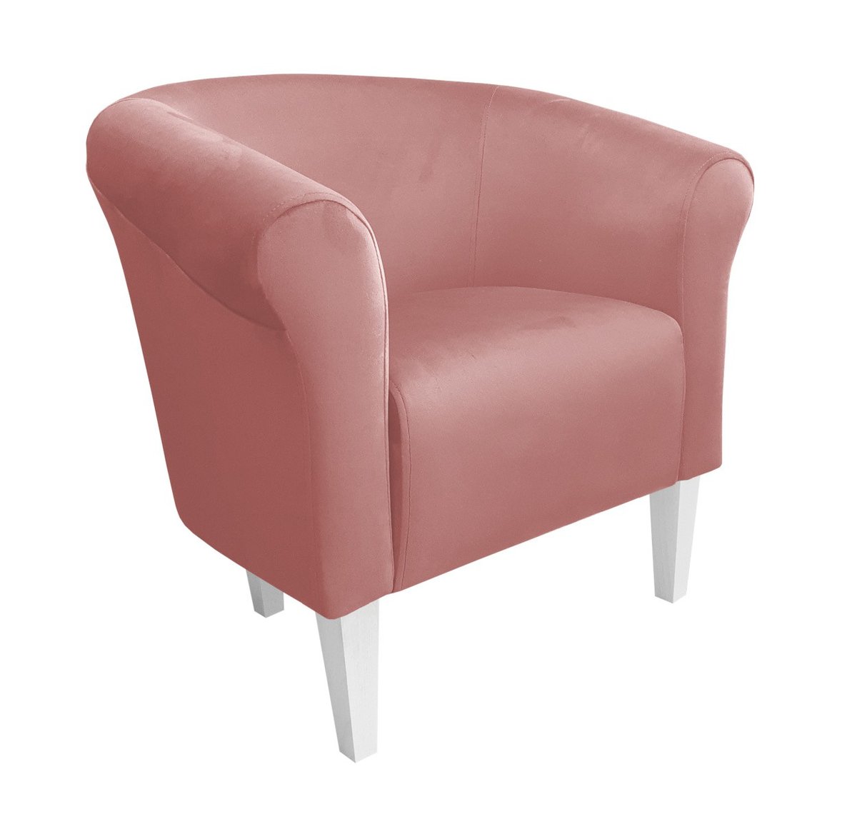 ATOS Fotel Milo MG58 nogi 20 białe róż indyjski