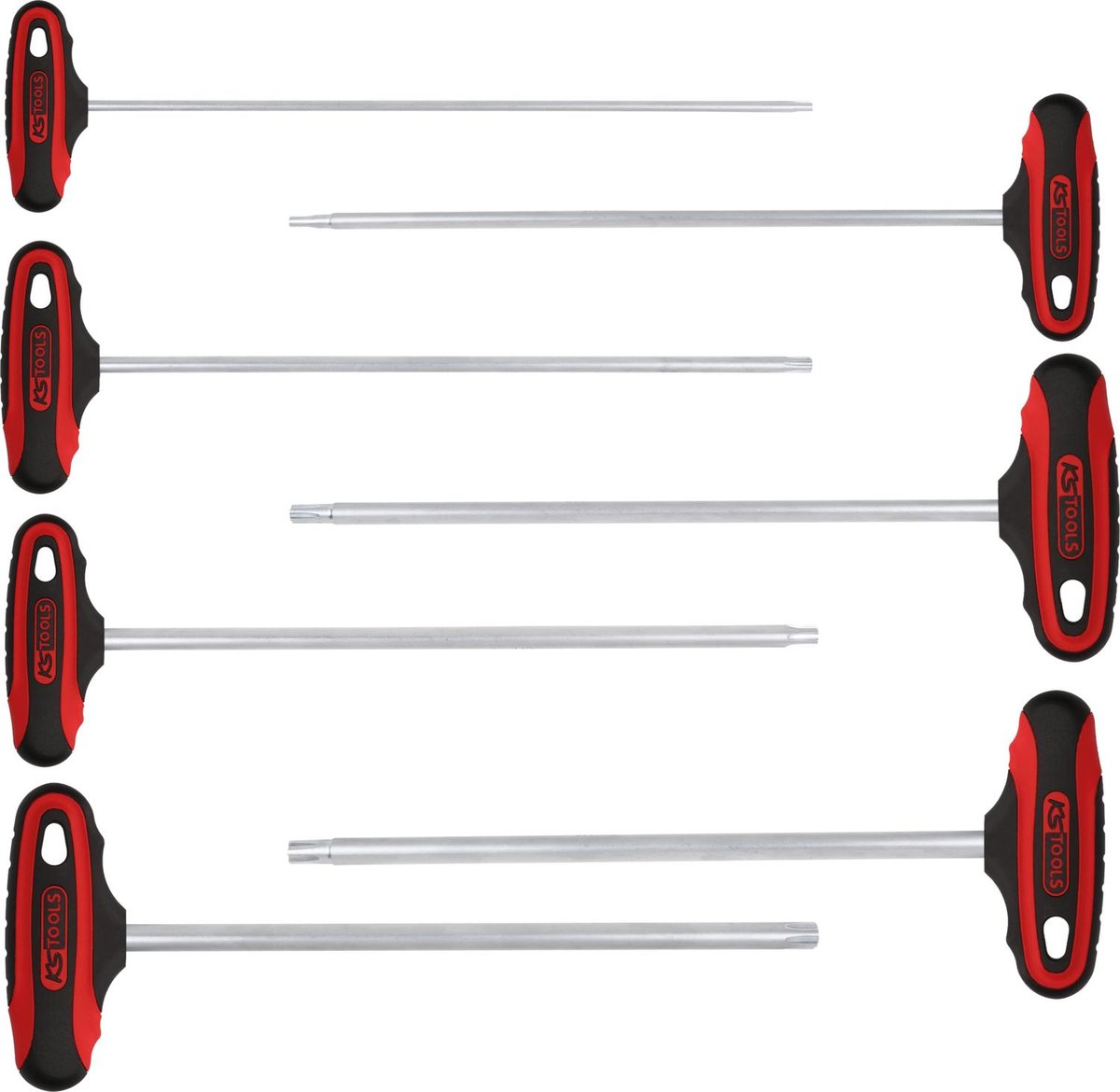 KS TOOLS ERGOTORQUEplus® Zestaw klucz k?towych RIBE z r?koje?ci? T,