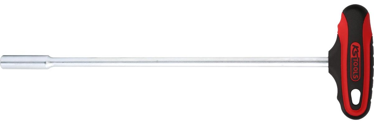KS Tools 158.5410 Ergo Torque Plus wkrętak orzechowe z uchwytem T, wyjątkowo długie, 10 MM 4042146127933