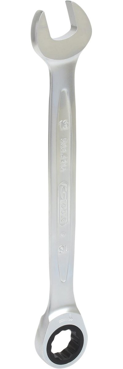 KS Tools 503.4216 Gear Plus zapadkowy klucz płasko oczkowy, 16 MM 5034216