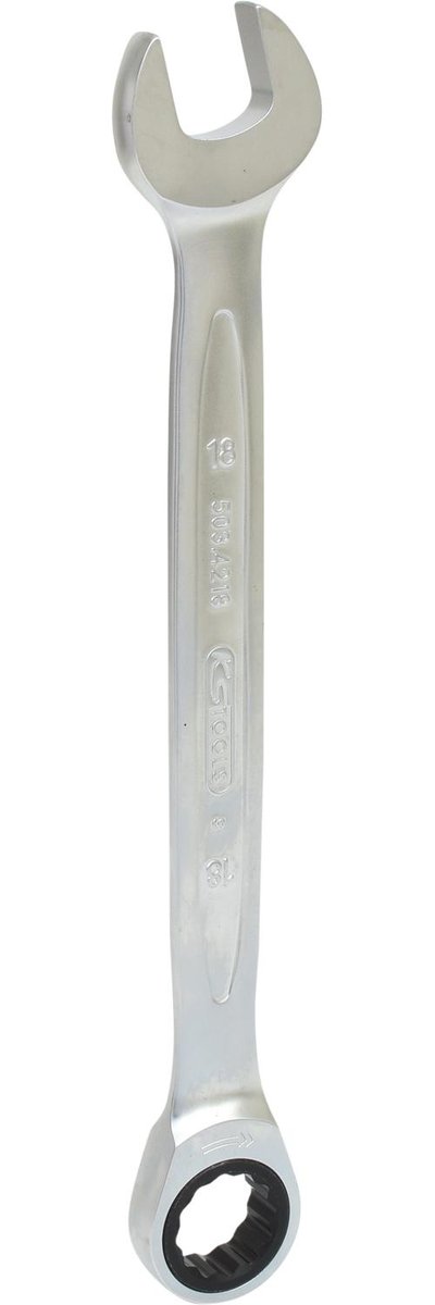 KS Tools 503.4218 Gear Plus zapadkowy klucz płasko oczkowy, 18 MM 5034218