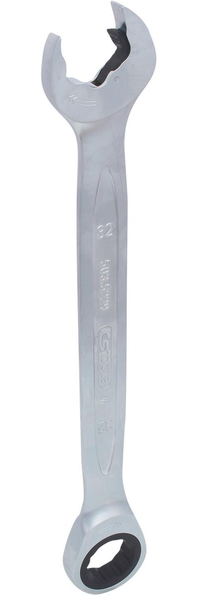KS Tools Funkcja KS-Tools 5035229 Duo Gear Plus klucz płasko oczkowy, Maul z grzechotką, 32 MM 503.5229