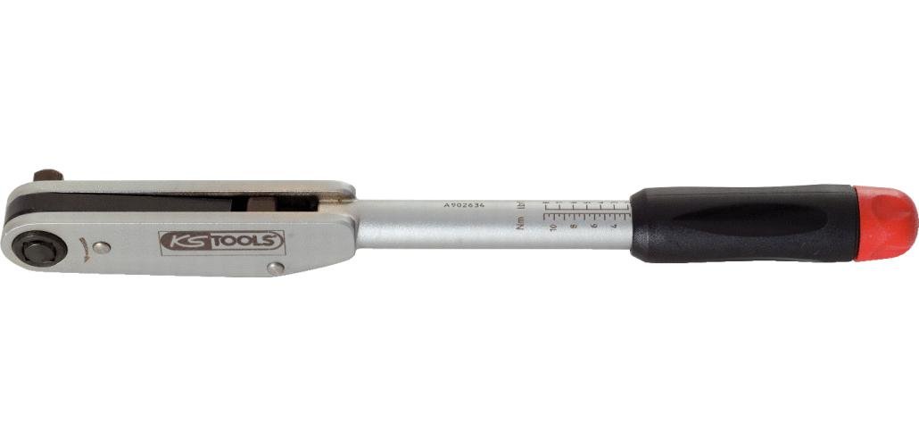 KS Tools Narzędzia do KS 516.3515 3/8 cala krótkie drogi do klucza dynamometrycznego z czworokątnym trzpieniem, 5  33 NM