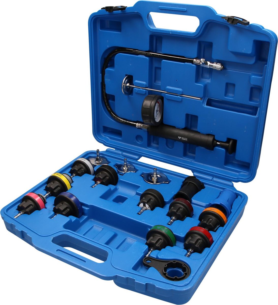 Brilliant Tools Zestaw do diagnostyki uk?adu ch?odzenia, 18-szt