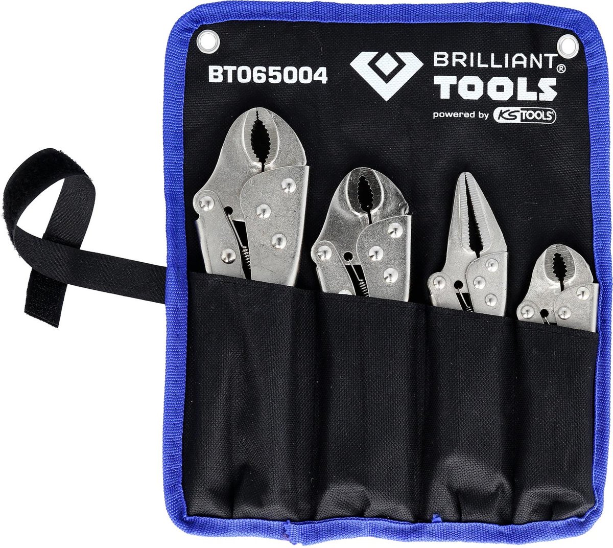 Brilliant Tools Szczypce do regulacji / Szczypce do chwytania, 4-szt.