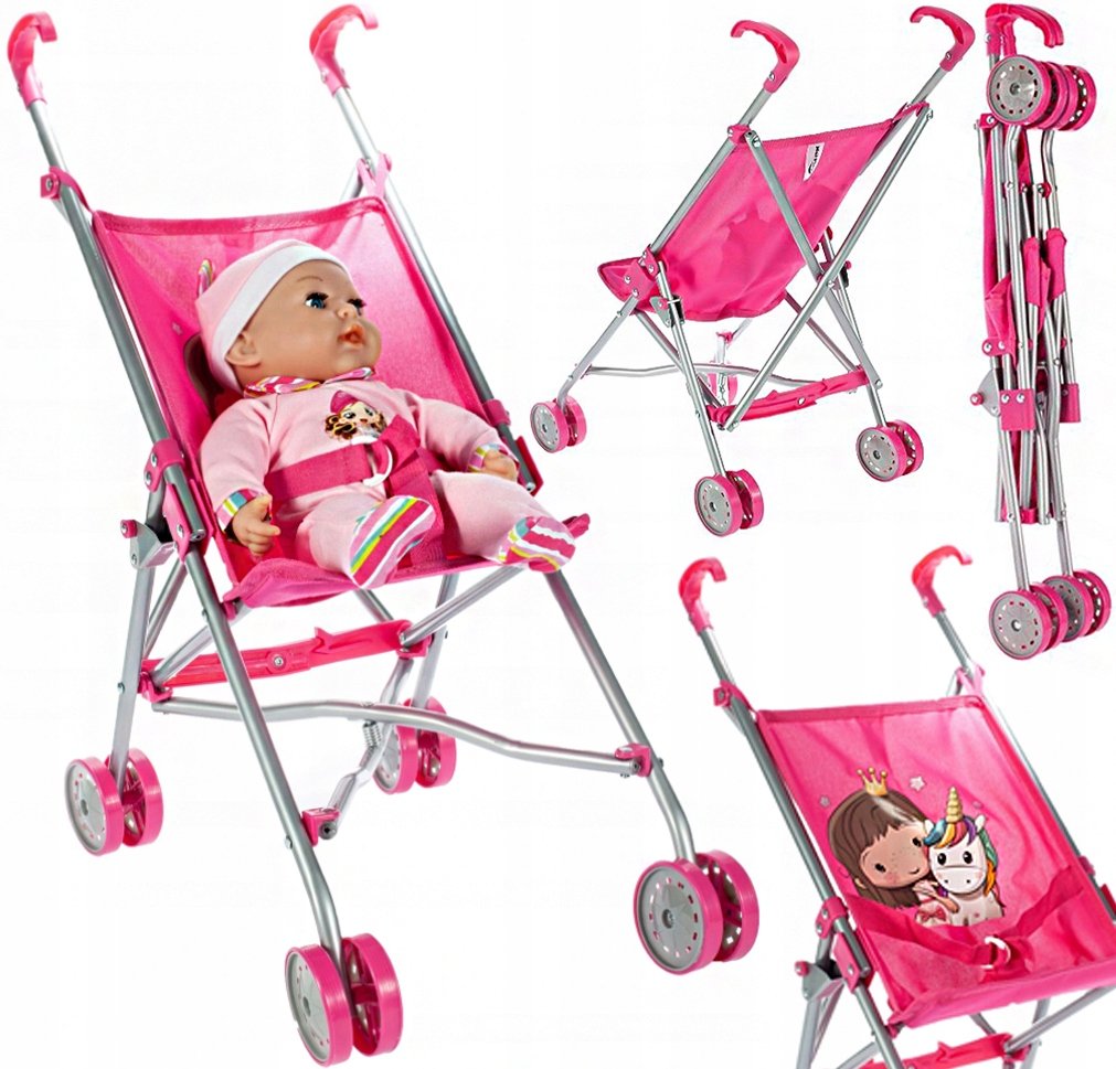 Wózek Dla Lalek Spacerówka Lekki Składany X22