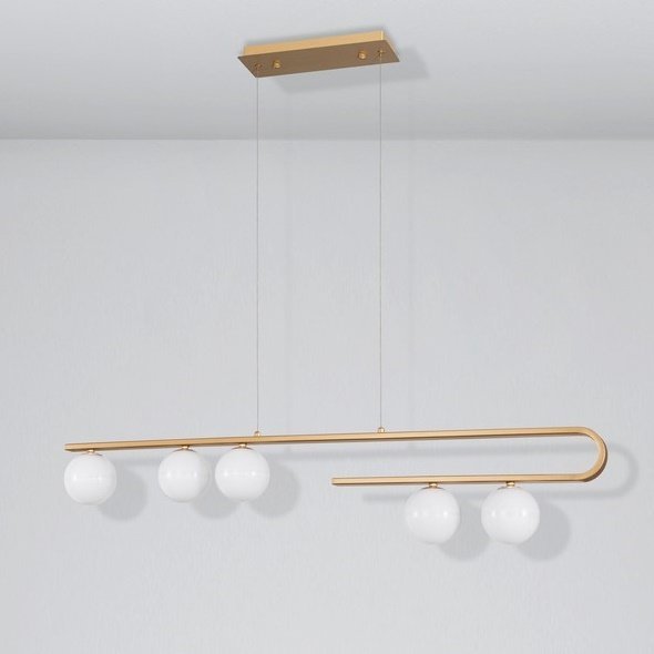 Nowoczesna lampa Perez LE41748 szklane kule balls złota