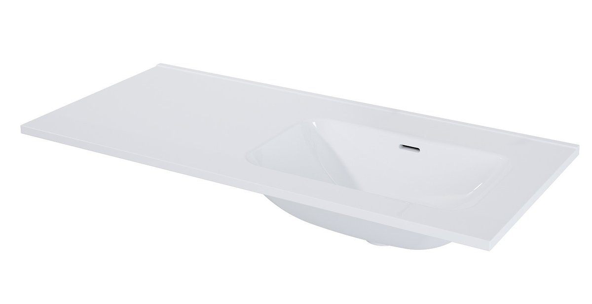 Elita umywalka ceramiczna Skappa bez otworu na baterię) 100 L-60 60+40) 146036
