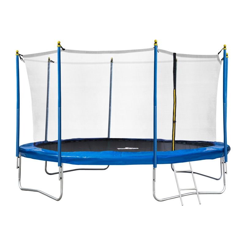 DUŻA TRAMPOLINA OGRODOWA Z SIATKĄ 14FT - 427cm