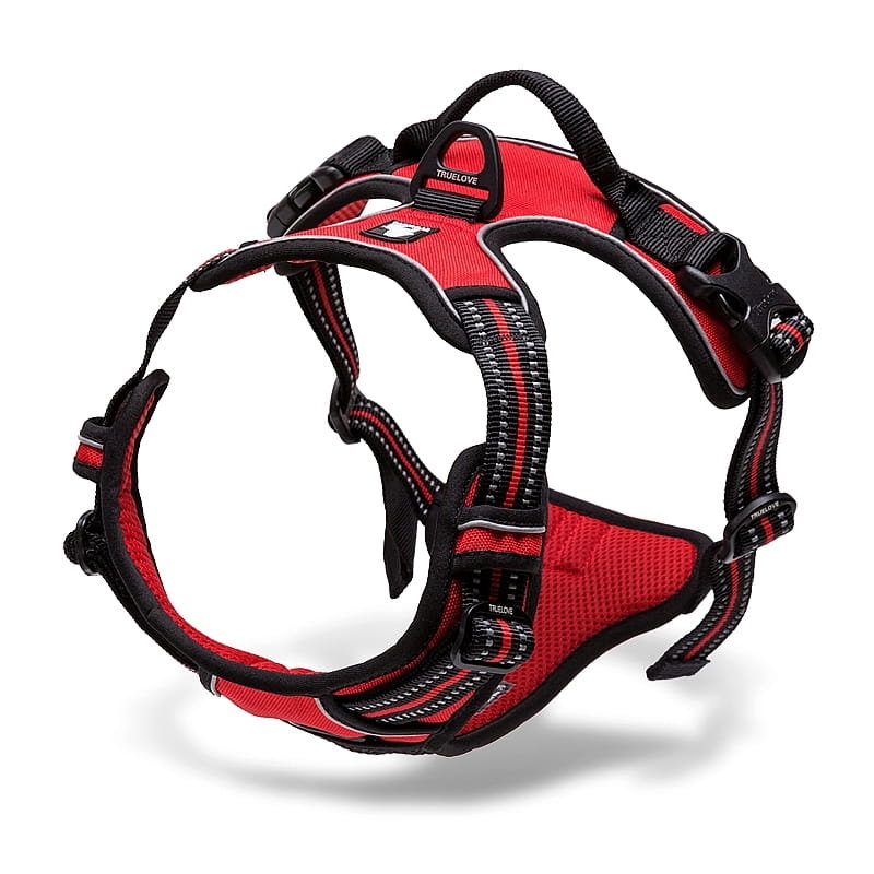 True Love tlh5651 Dog Outdoor Harness, m, czerwony