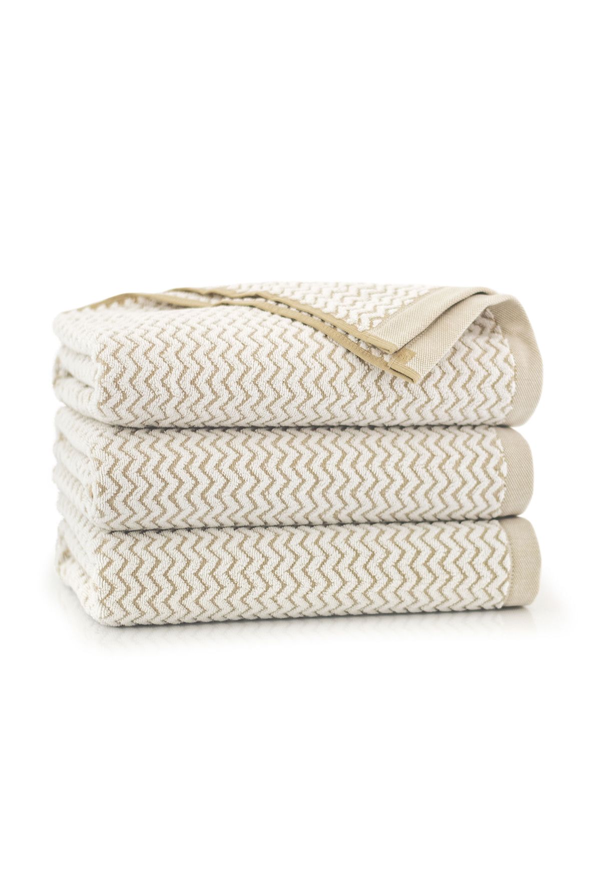 Ręcznik Lahti z bawełny egipskiej beżowy 50x100cm