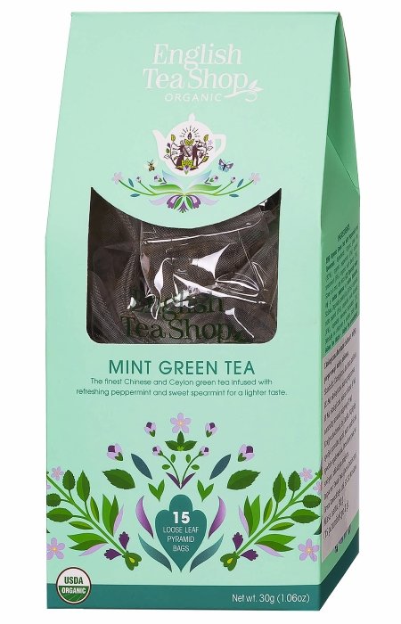 Zielona herbata English Tea Shop Mint Green Tea 15x2g