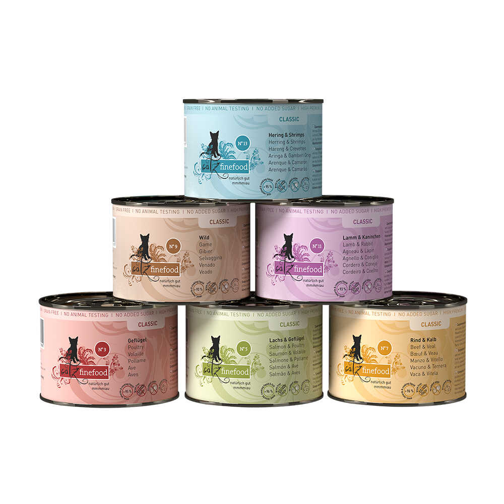 Zestaw Catz Finefood w puszce, 12 x 200 g - Zestaw mieszany II