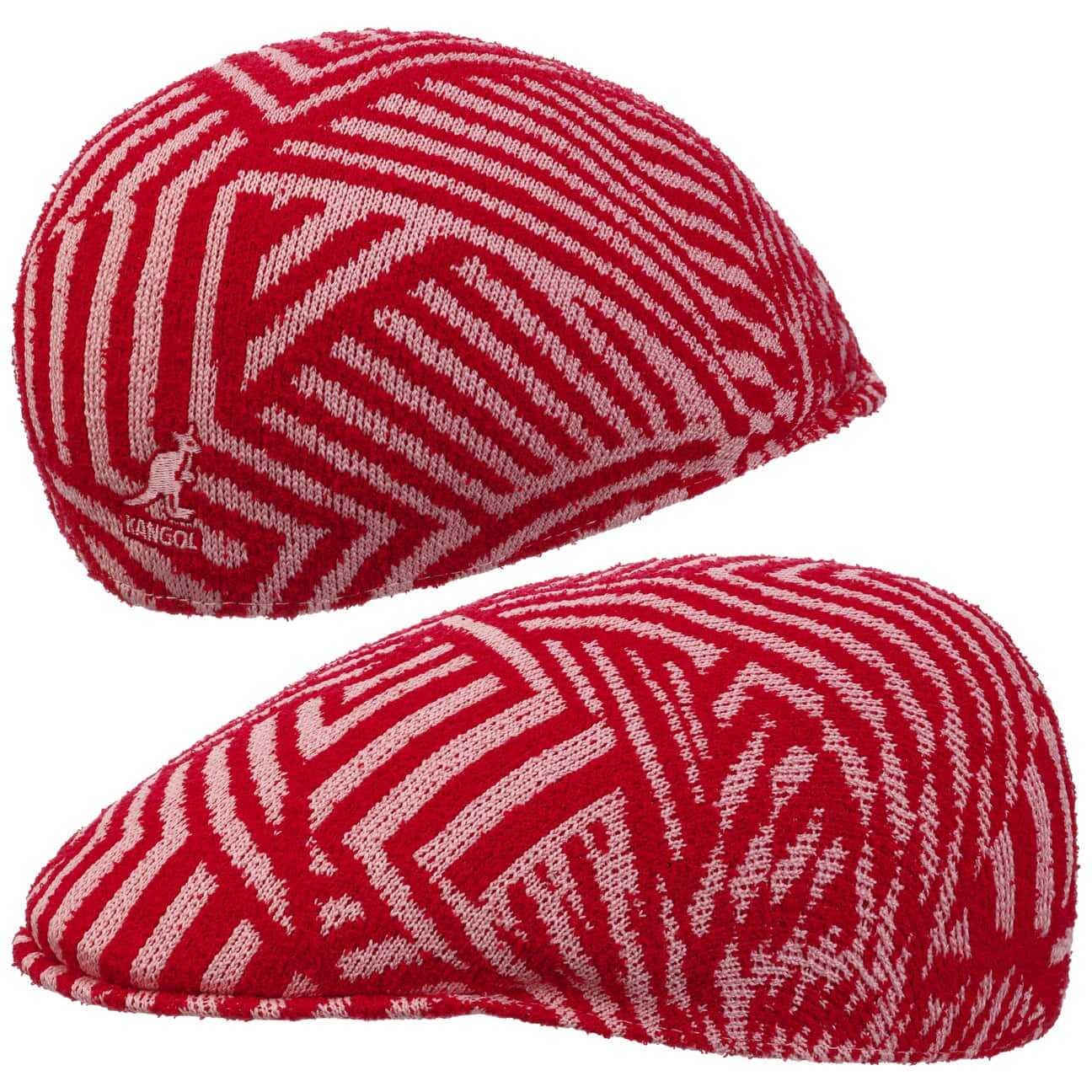 Kaszkiet Virtual Grid 507 by Kangol, czerwony, XL (60-61 cm)