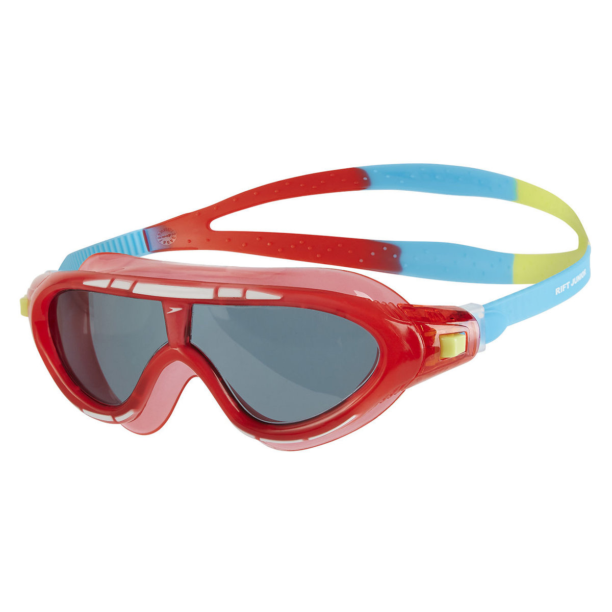 Speedo Biofuse Rift-maska Lava Czerwony/japoński Niebieski/Wędzone do pływania Junior 8-01213B992