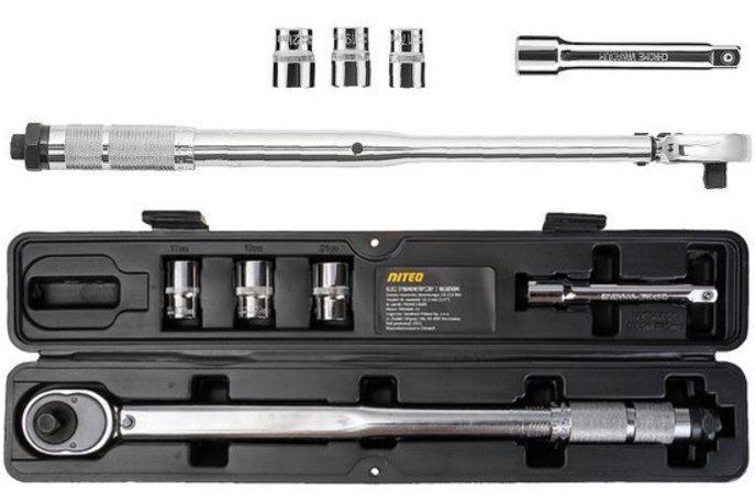 Klucz Dynamometryczny 1/2 28-210Nm + Nasadki Niteo