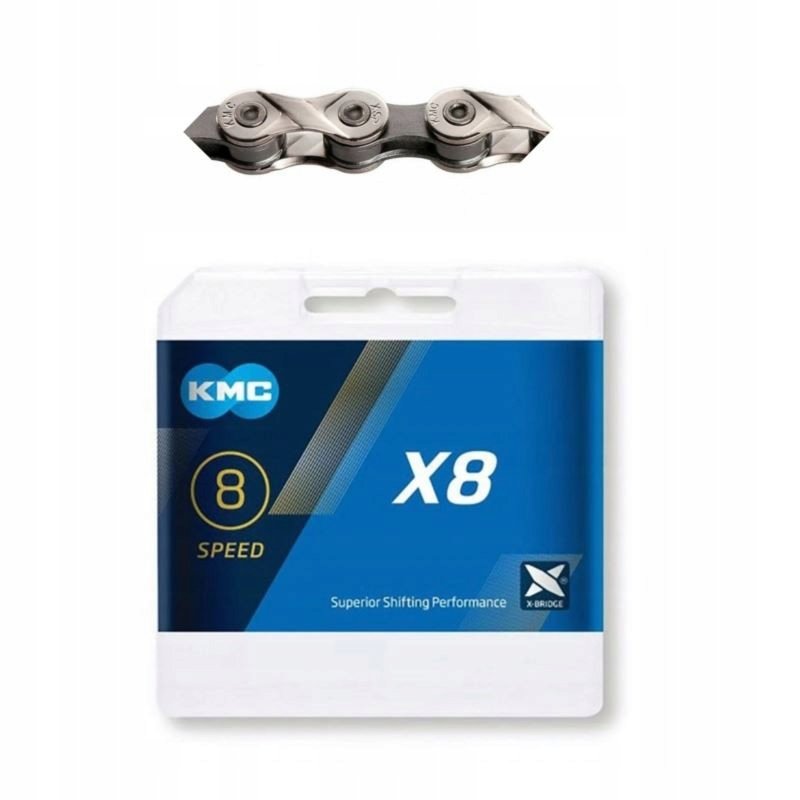 Kmc X8.93 łańcuch 8 rzędowy 116 ogniw + Spinka x1