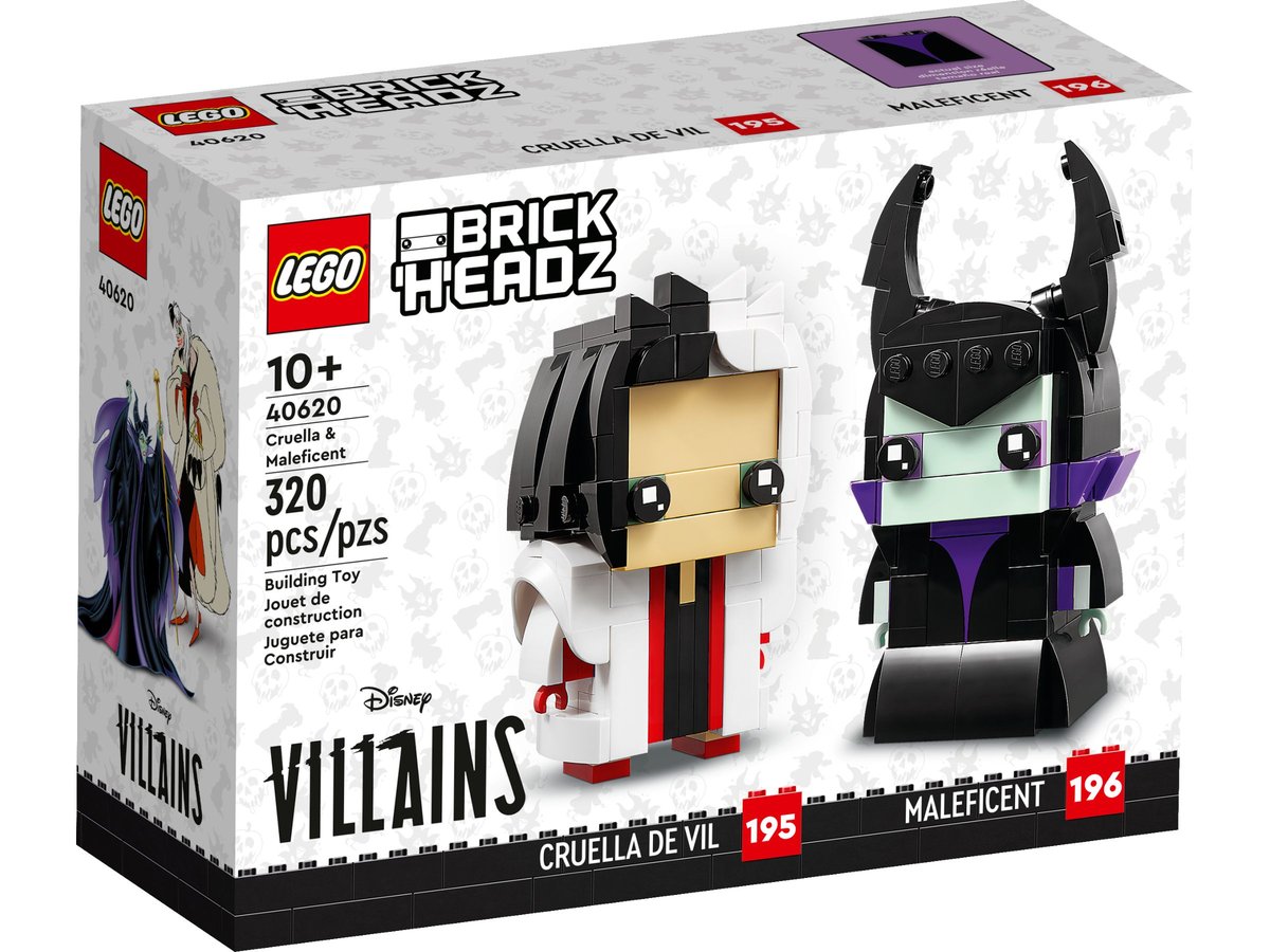 LEGO BrickHeadz Cruella i Diabolina 40620
