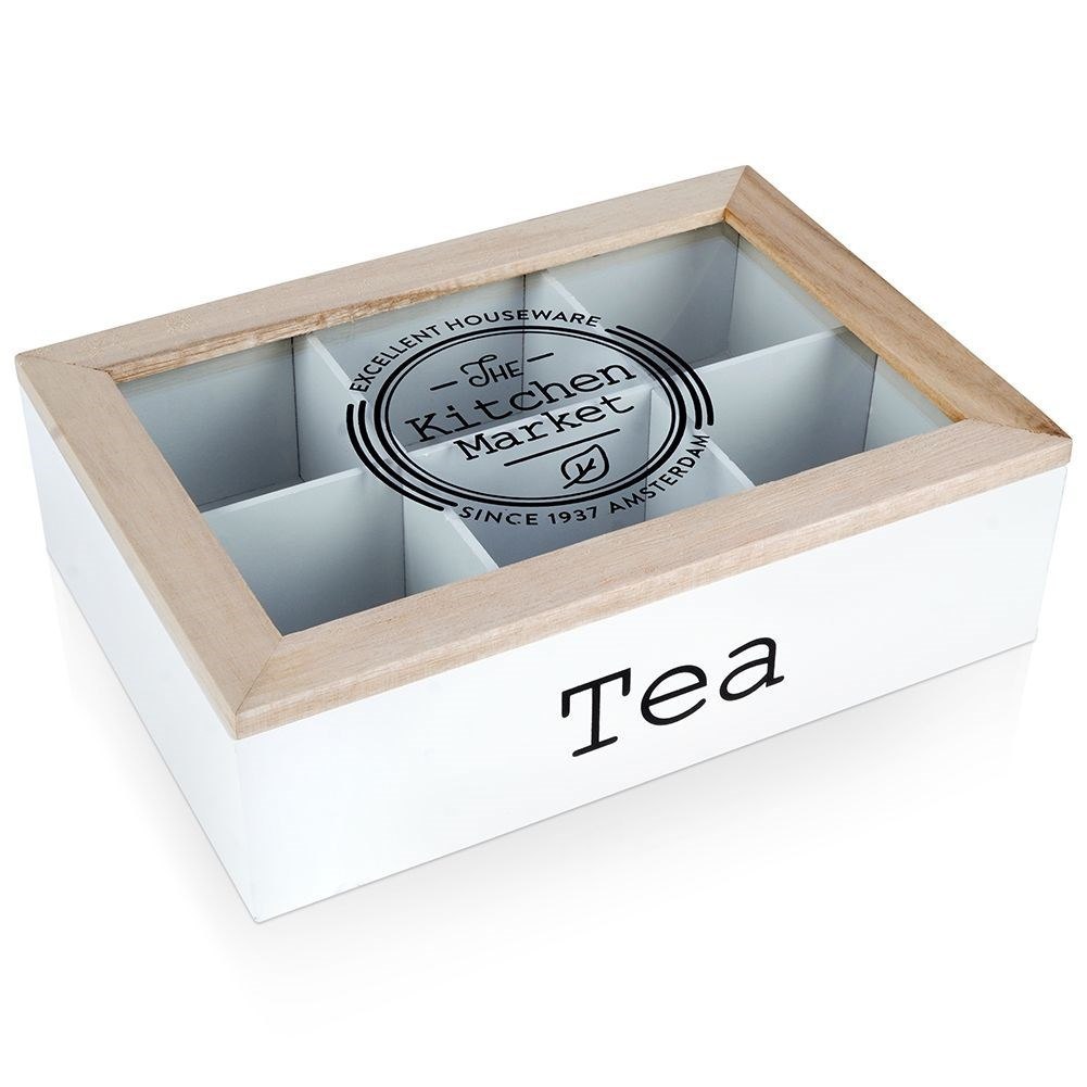 Pudełko na herbatę 6 przegródek Tea box