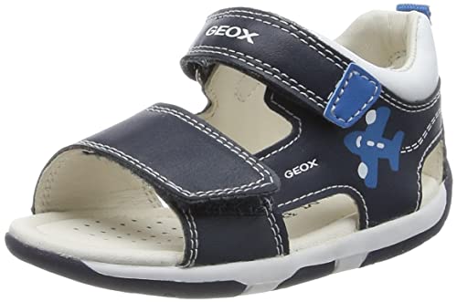 Geox Niemowlęta B TAPUZ Boy Sandal, Navy/LT Blue, 23 EU, Navy Lt Blue, 23 EU