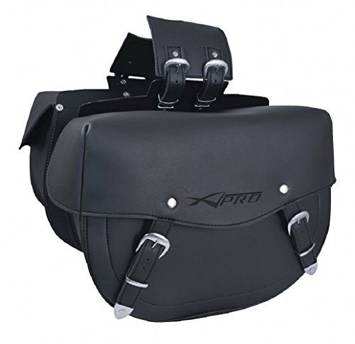 A-Pro Panniers Luggage Saddle Bags Large Cruiser Sonicmoto Black