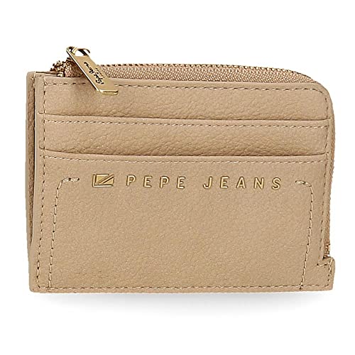 Pepe Jeans Diane Etui na wizytówkę Beżowy 11,5x8x1,5 cm Skóra syntetyczna, Beis, Tarjetero, etui na karty