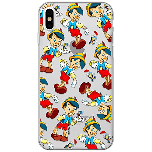 ERT GROUP etui na telefon Apple Iphone X/XS, case oryginalny i oficjalnie licencjonowany przez Disney, wzór Pinocchio 002, optymalnie dopasowane, plecki z TPU częściowo przeźroczyste