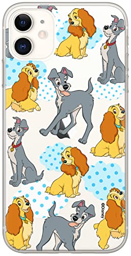 ERT GROUP etui na telefon Apple Iphone 11, case oryginalny i oficjalnie licencjonowany przez Disney, wzór Lady and the Tramp 004, optymalnie dopasowane, plecki z TPU częściowo przeźroczyste