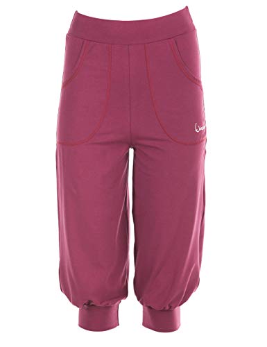 WINSHAPE damskie spodnie treningowe Winshape damskie przewiewne spodnie treningowe 3/4-high waist-spodnie Wbe12, Winshape All-fit Style, fitness, czas wolny czerwony Berry-love S