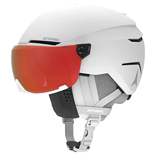 ATOMIC Savor Visor Photo H. 51/55 cm Akcesoria, Dorośli Unisex, Biały (Biały), 51/55 cm