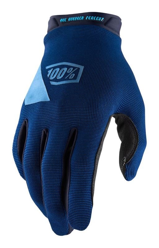 100%, Rękawiczki kolarskie, Ridecamp Glove navy, niebieski, rozmiar M