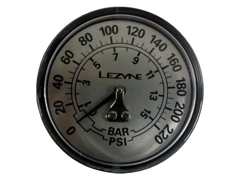 Lezyne Pompa manometr, czarny/srebrny, 1-RP-flgue V2220 1-RP-FLGUE-V2220