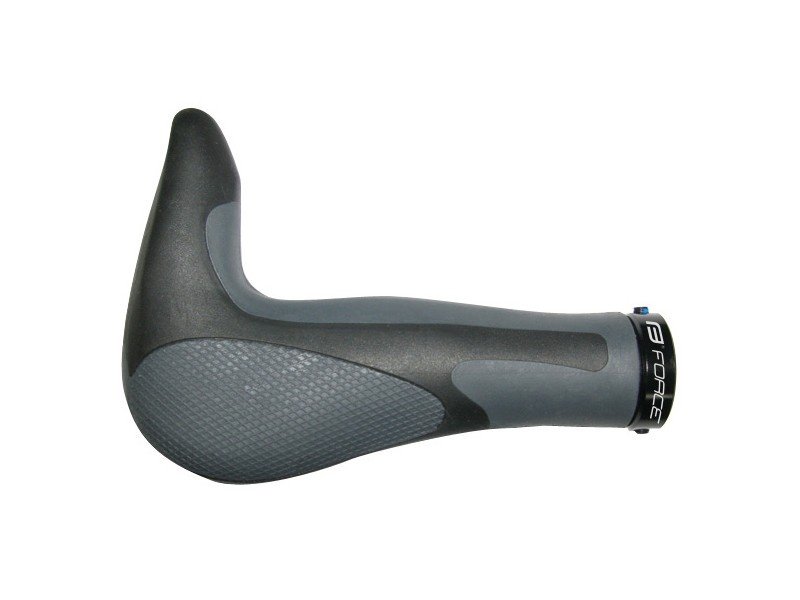 FORCE chwyty kierownicy rowerowej z rogami f gel szary 38215