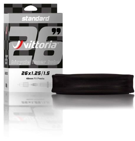Dętka rowerowa VITTORIA STANDARD MTB 16 x 1.5/1.75, Schrader 48mm Standard