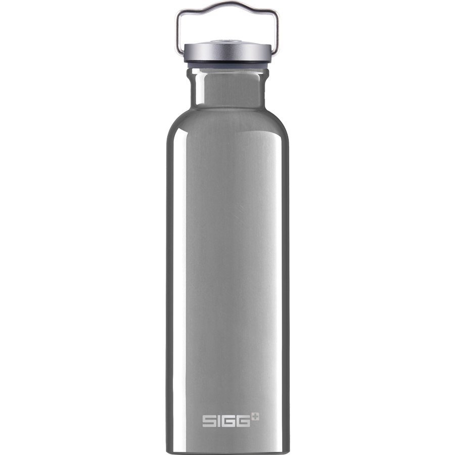Sigg original aluminum 0.75L water bottle silver