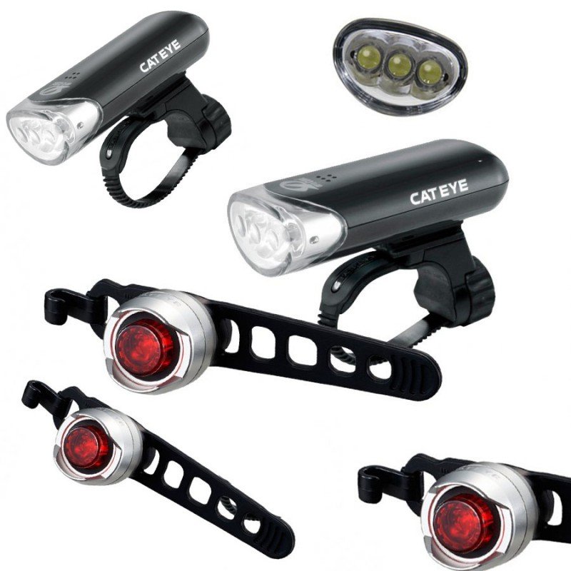 Lampa p+t /bateryjne/ zestaw Cateye HL-EL135N / SL-LD160-R