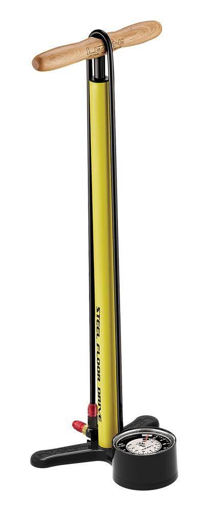 Lezyne Steel Floor Drive Floor Pump, yellow glossy 2021 Pompki podłogowe 459000007
