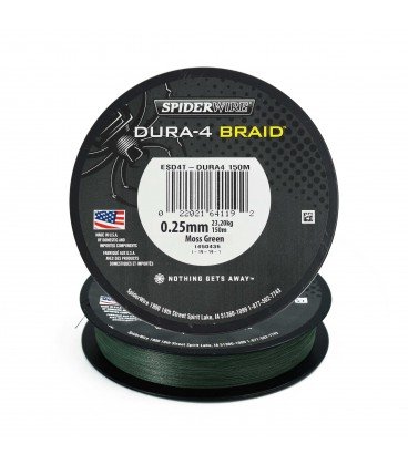 Plecionki Spiderwire Dura 4 Green 150m 0,25 mm