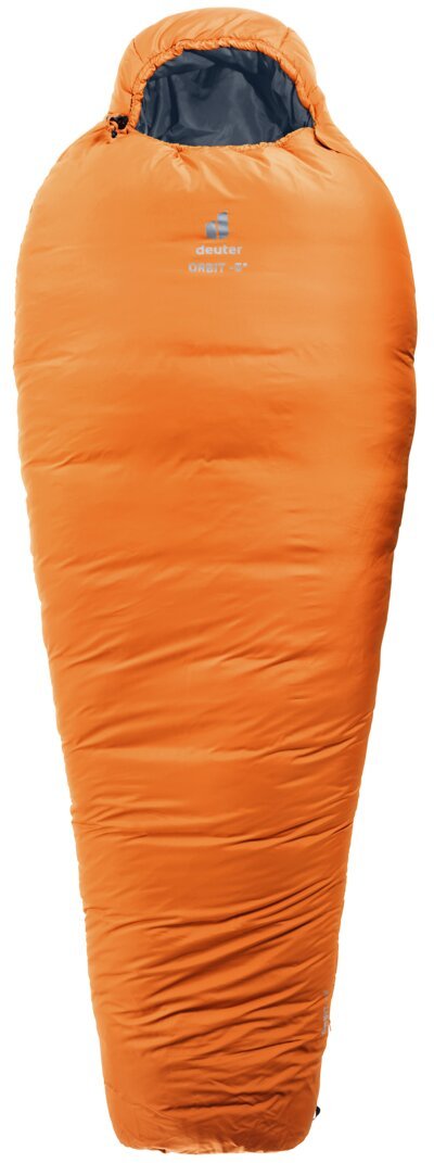 Deuter Orbit -5° Sleeping Bag Regular, pomarańczowy/niebieski Left Zipper 2022 Śpiwory 3701722-9314-1