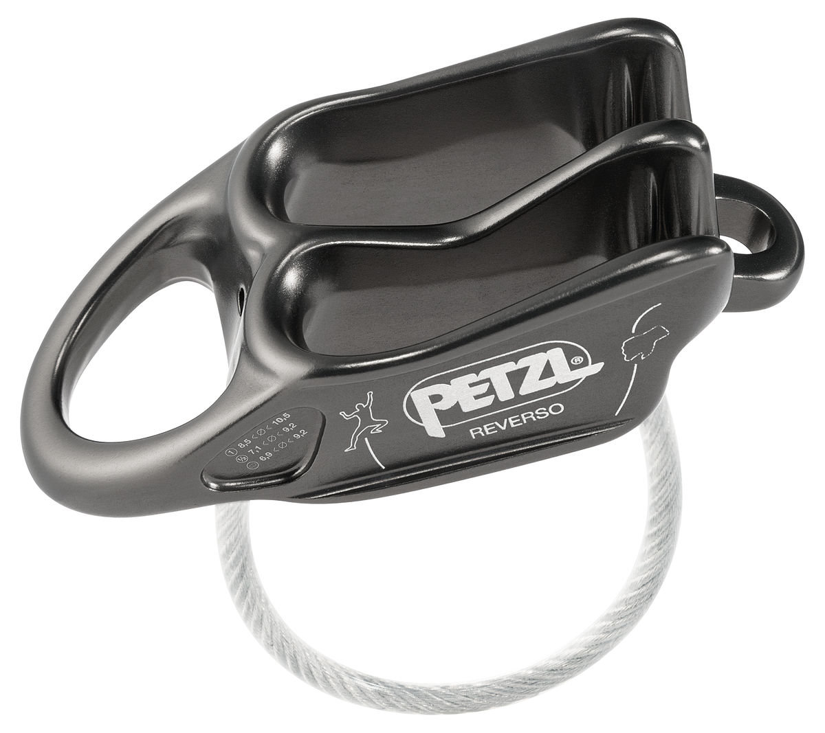 Petzl Reverso Przyrząd asekuracyjny, grey 2020 Elementy asekuracyjne D017AA00