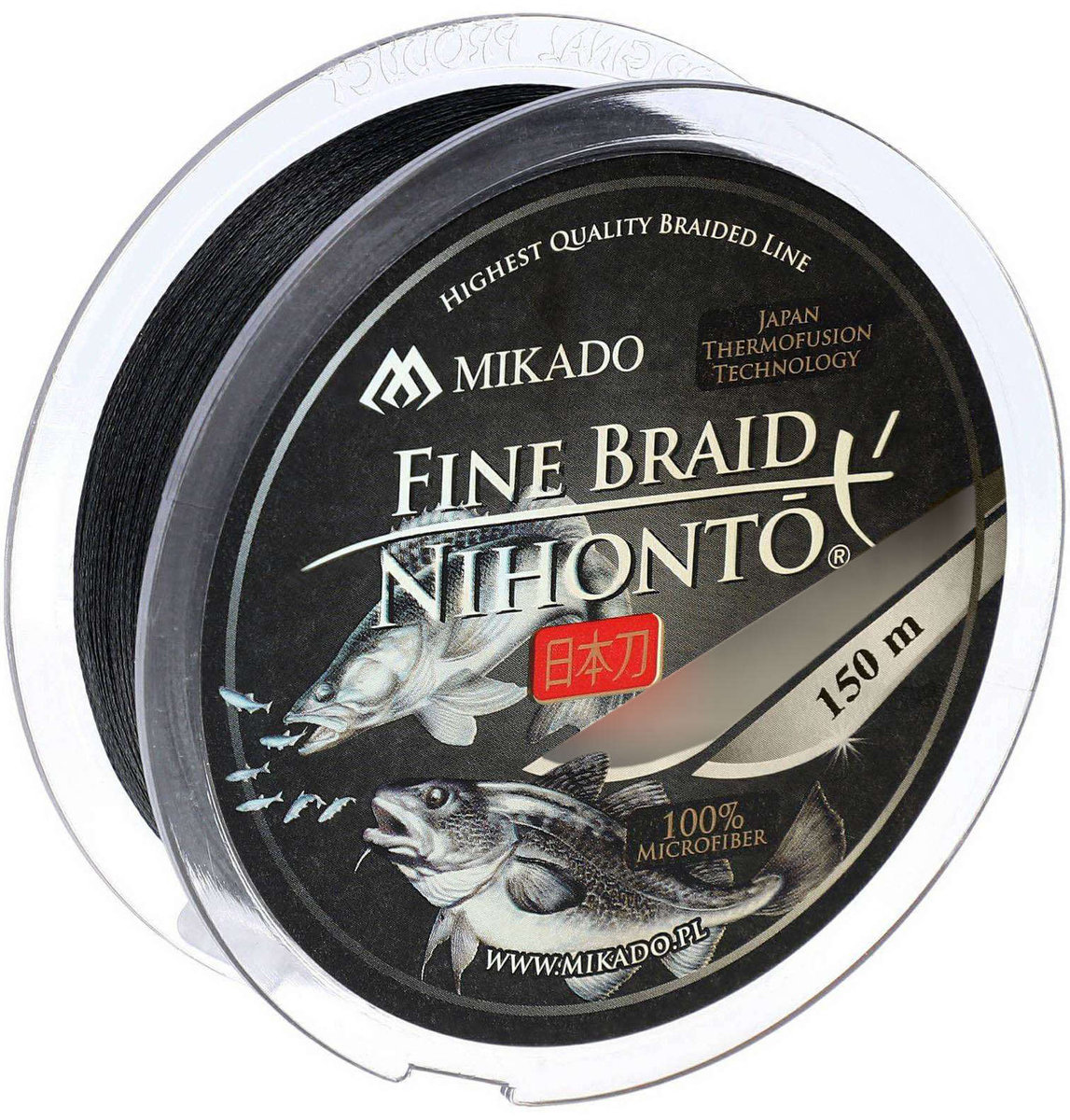 Plecionka Nihonto Fine Braid Black 020 150m Grtais