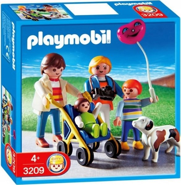 PLAYMOBIL Rodzinnny spacer z wózkiem 3209