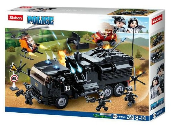 KLOCKI SLUBAN POLICJA Strzelający pojazd 759 – B0773