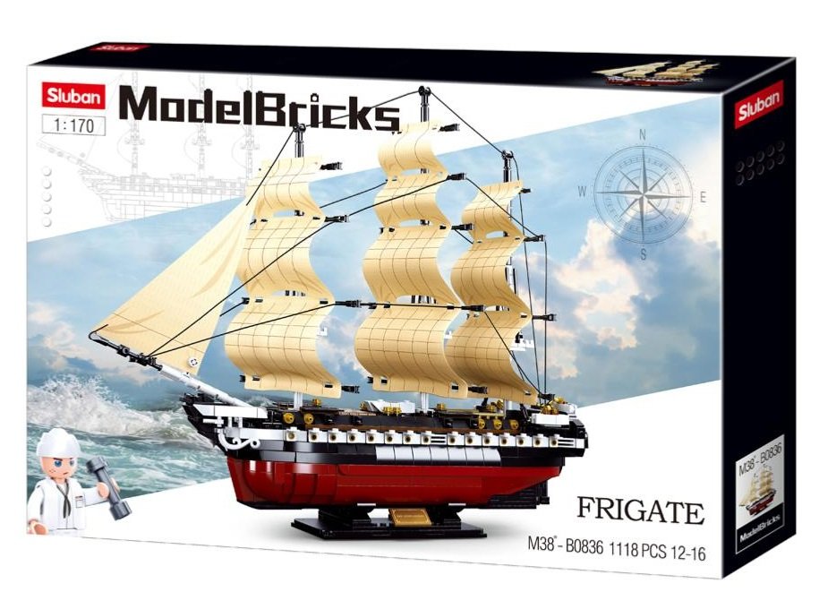 KLOCKI SLUBAN MB Statek Fregata
