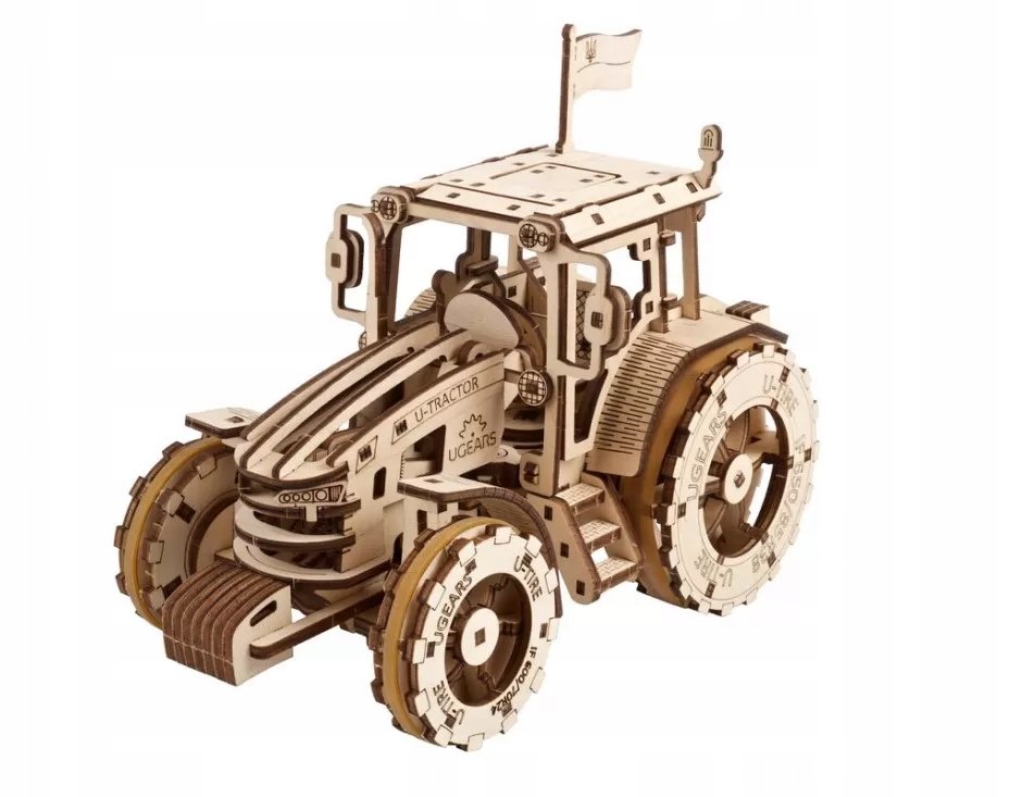 Ugears TRAKTOR Ukraina model drewniany mechaniczny