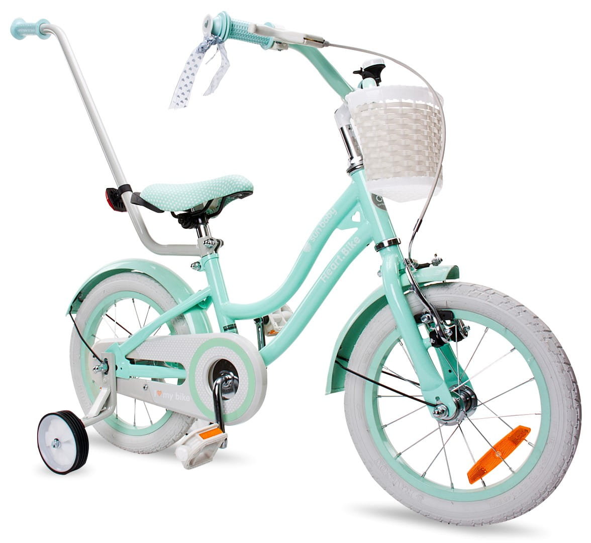 Sun Baby Heart Bike 14 cali dla dziewczynki Miętowy 2023