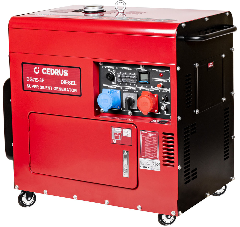 CEDRUS DG7E-3F AGREGAT GENERATOR PRĄDOTWÓRCZY KD195FC DIESEL